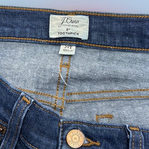 J. CREW Women’s 29T TOOTHPICK Blue Jeans - Picture 4 of 4